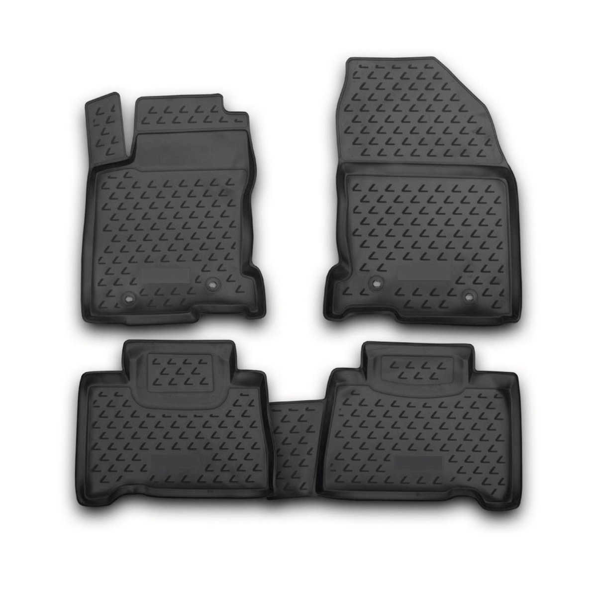 Lexus NX Floor Mats - Omac - Rubber TPE, 4 Pcs - Black - 2014 Lexus NX Floor Mats - Omac - Rubber TPE, 4 Pcs - Black - 2014